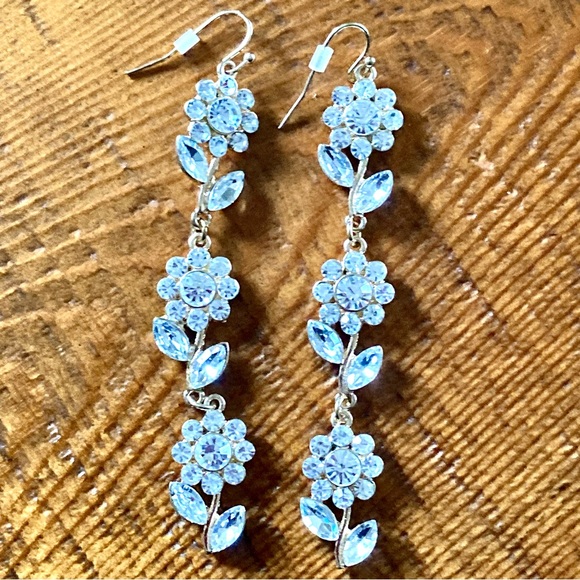 Gennaro Diamond Flower Drop Earrings - Picture 1 of 2